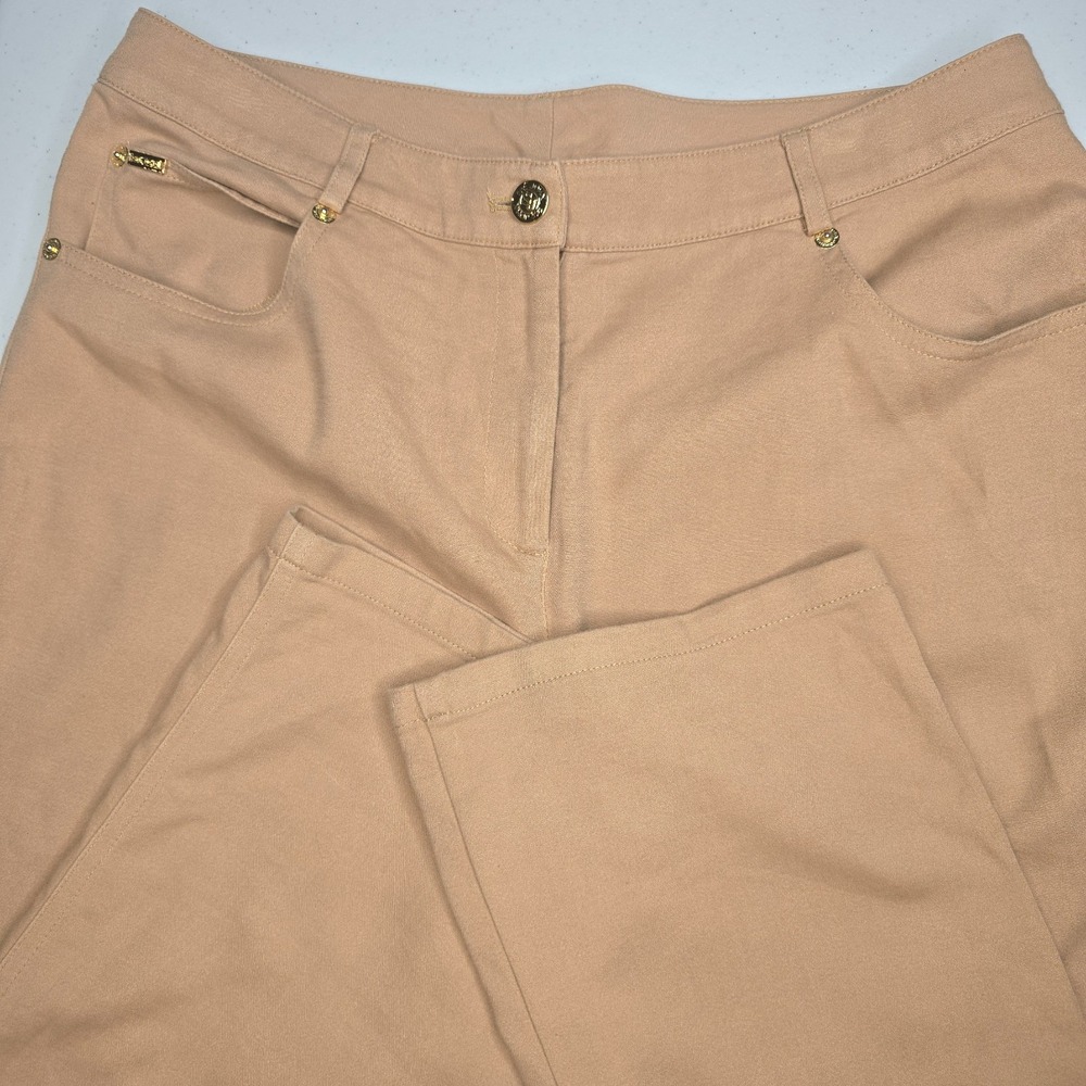 ST JOHN SPORT Women's Size 6 Camel Beige Color Pants -1399